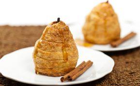 Kriaušės sluoksniuotoje tešloje