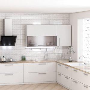 Aukštai kabančių spintelių virtuvėje valymo gudrybės