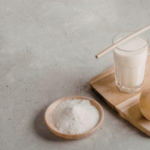 Veido kaukė iš krakmolo ir druskos